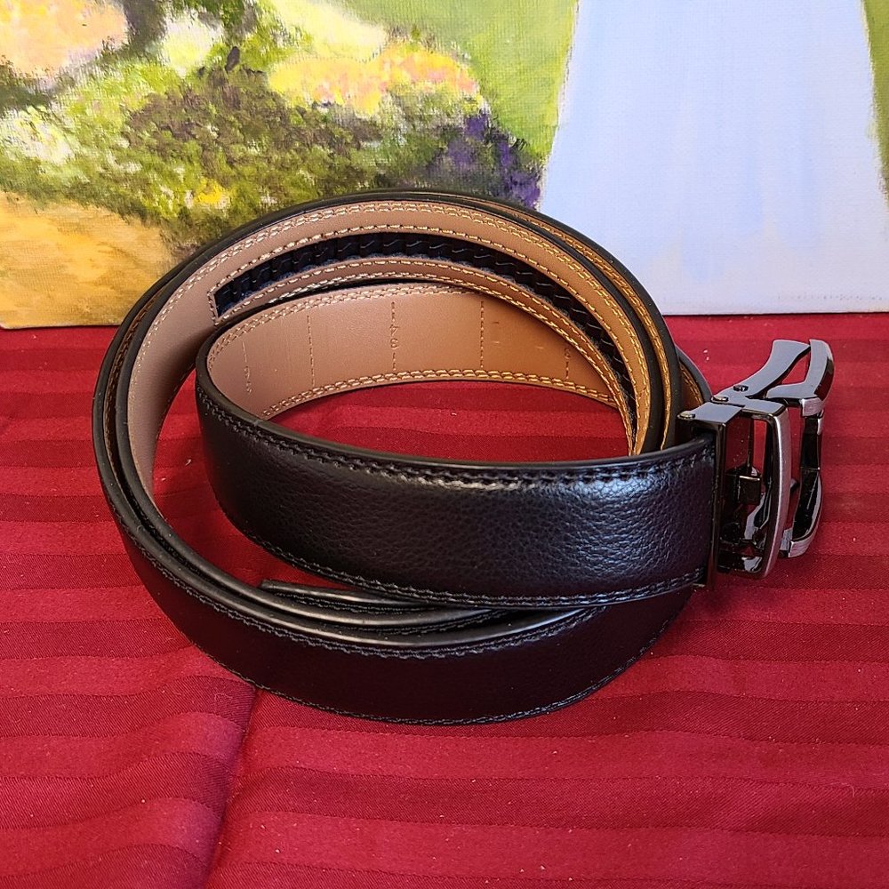 Unisex Comfort Click Black Belt.